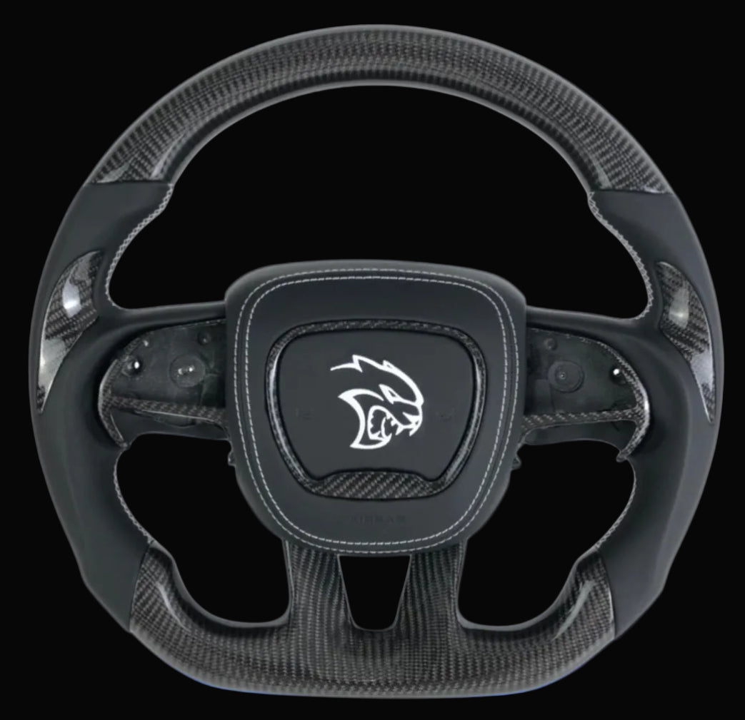 Dodge Charger/ Challenger Hellcat Carbon Fiber Steering wheel