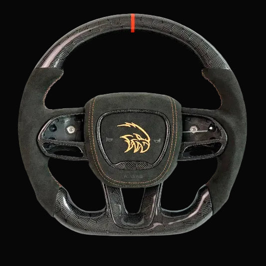 Trackhawk style Honeycomb carbon fiber Steering wheel 2015+