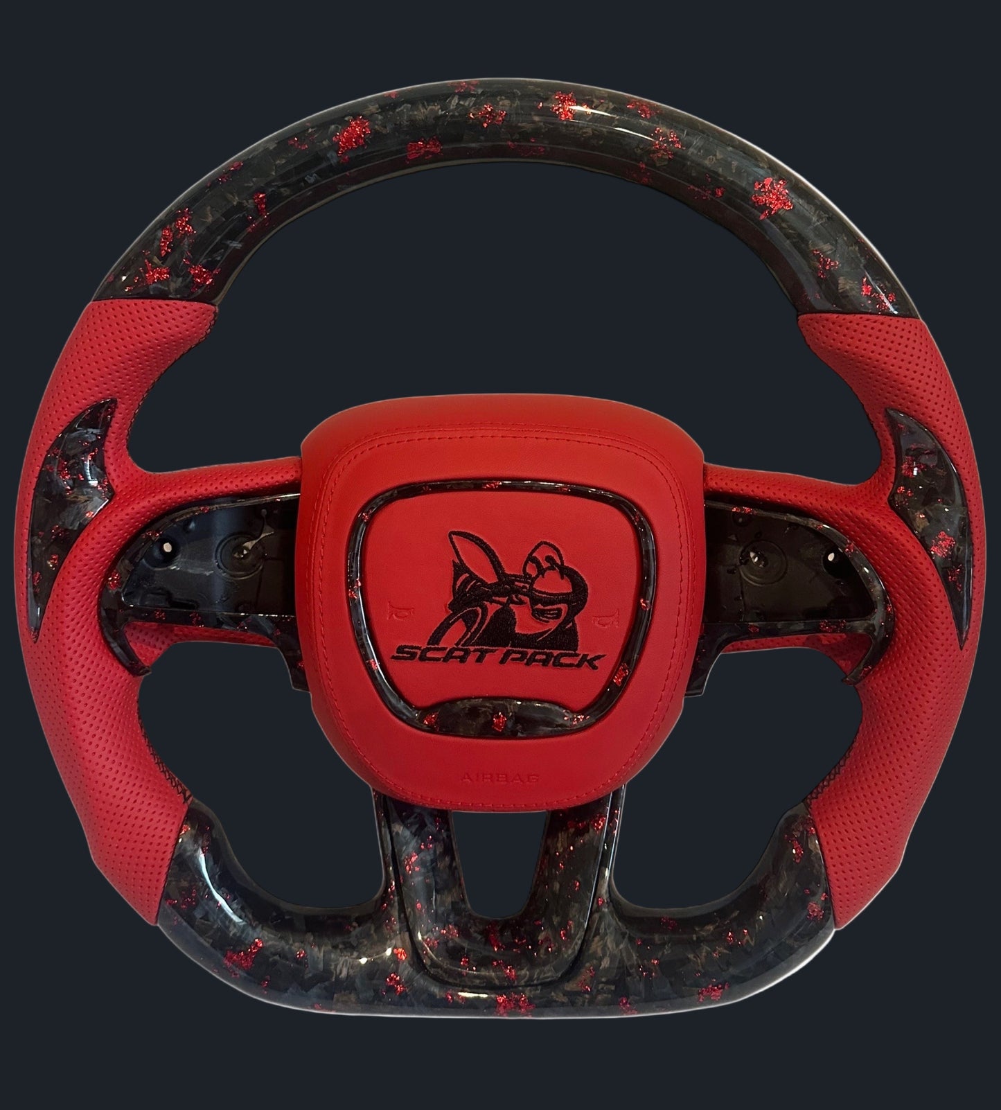 Dodge Scat Pack/RT Challenger and Charger carbon fiber steering wheel