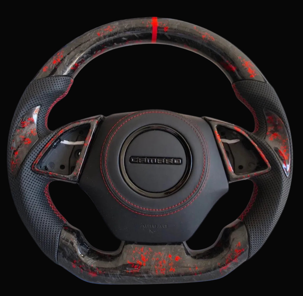 2016+ Chevrolet Camaro Customizable Carbon Fiber Steering Wheel