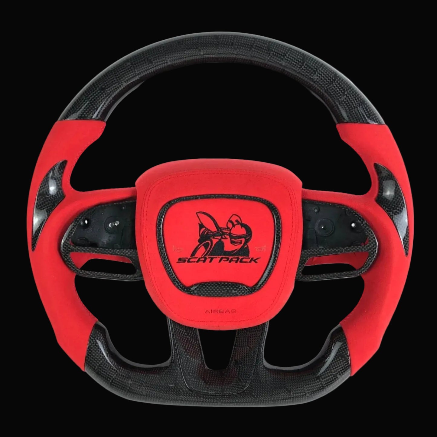 Scat pack Custom honeycomb carbon fiber steering wheel