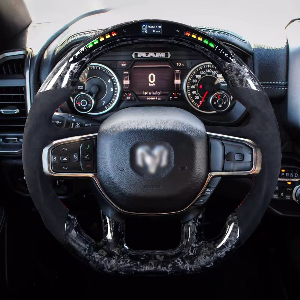 Dodge Ram Forged Carbon fiber Custom Carbon Fiber Steering Wheel