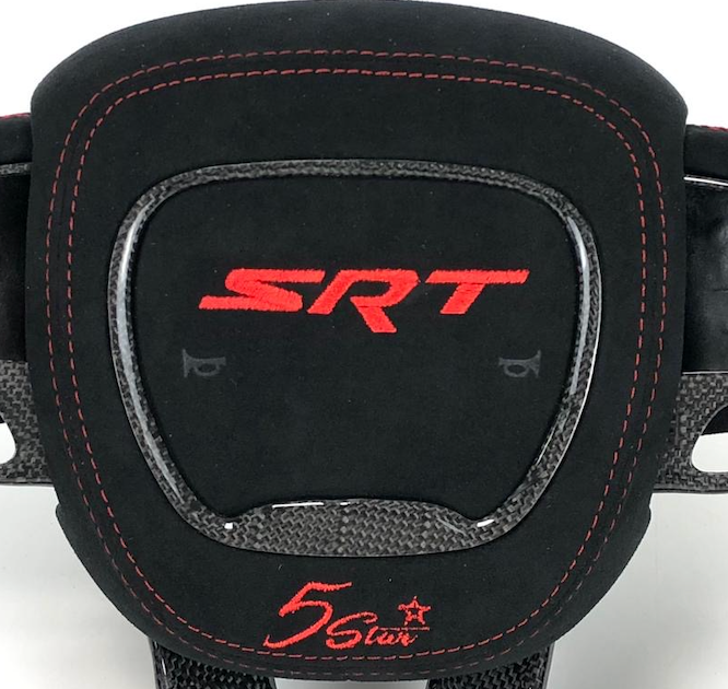 2015-2023 Dodge Charger Challenger Customizable Carbon Fiber Airbag Cover | DeLucaCustoms