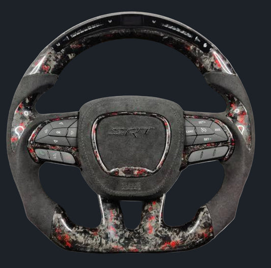 Dodge Charger/ Challenger LED Forged Carbon Fiber Steering wheel