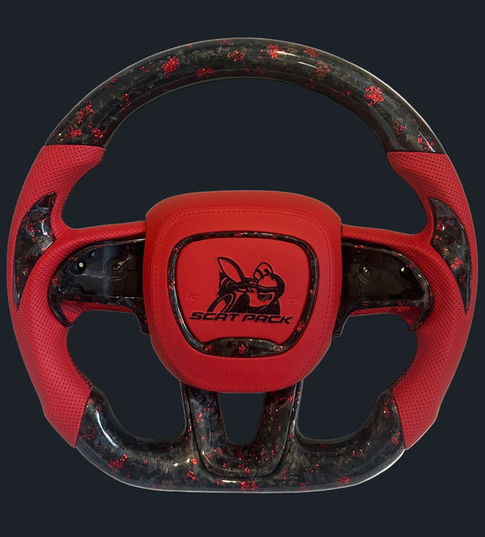 Dodge Scat Pack/RT Challenger and Charger carbon fiber steering wheel