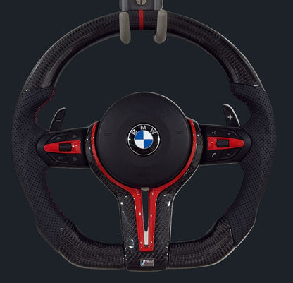 BMW F series Carbon Fiber Steering wheel w/ Airbag,Buttons, & Paddles