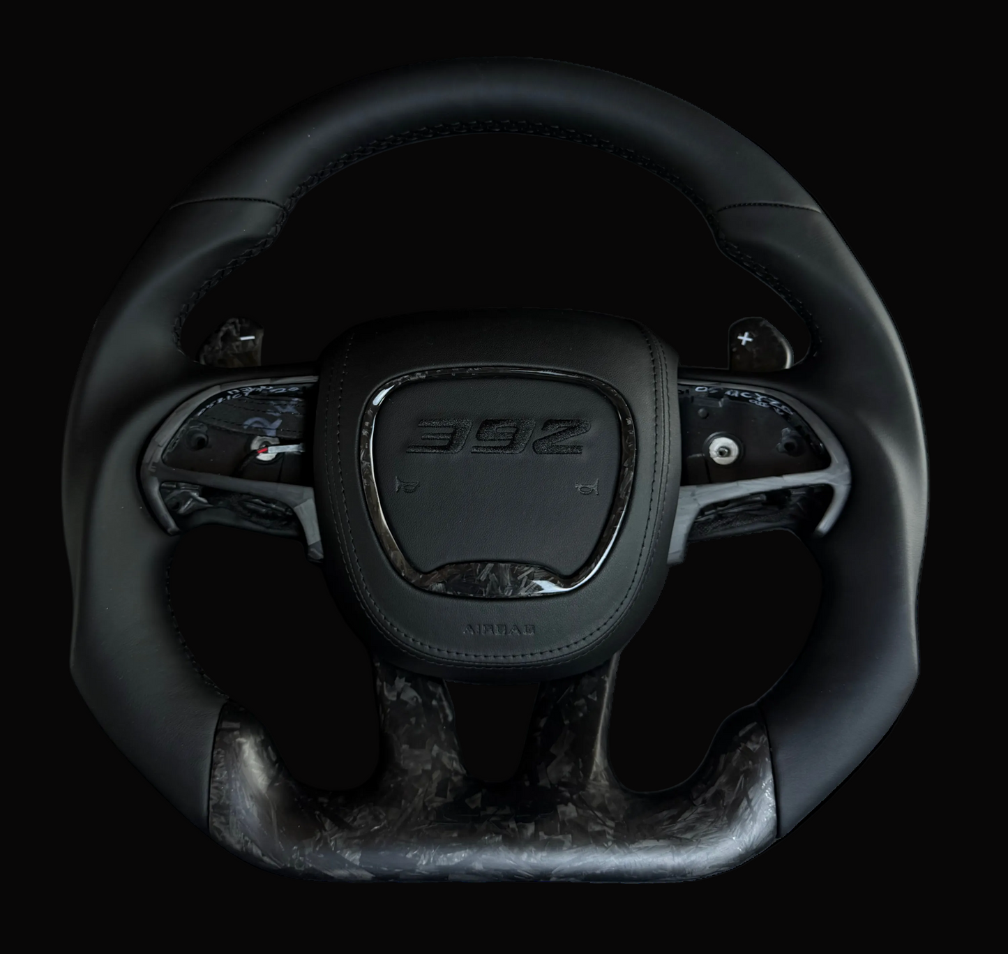Dodge Charger/Challenger 392 Custom Matte Forged Carbon Fiber steering wheel