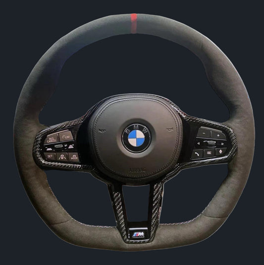 BMW G Series Alcantara Carbon fiber steering wheel
