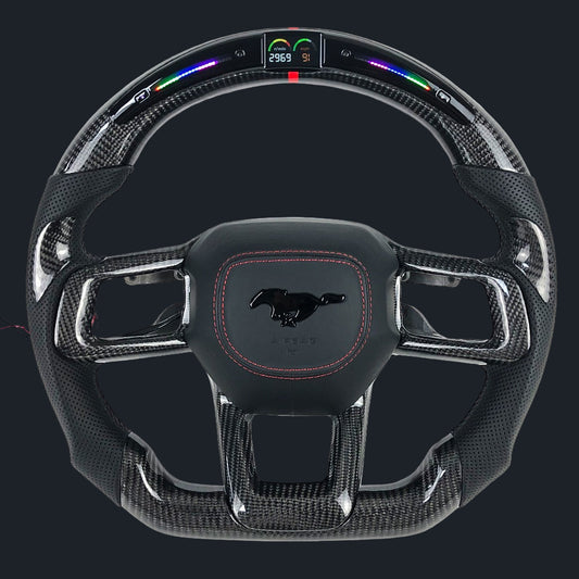 Dark Horse LED Carbon fiber Steering wheel