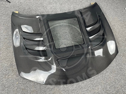 CMST Tuning V3 Clearview Glass Hood for Dodge Charger 2015-2023 Carbon Fiber