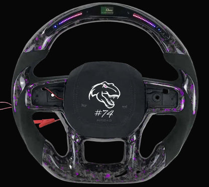 2021-2027+ Ram TRX 1500 Customizable Carbon Fiber Steering wheel