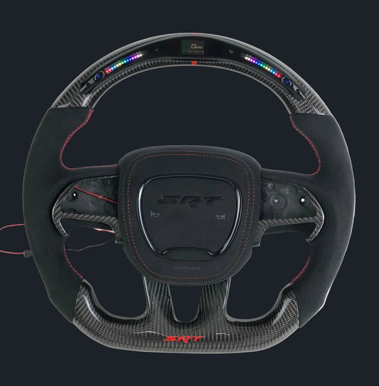 Dodge Charger/Challenger Alcantara LED Carbon Fiber Steering Wheel