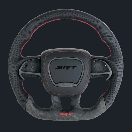 Dodge Charger/Challenger Matte Forged Carbon Fiber steering wheel