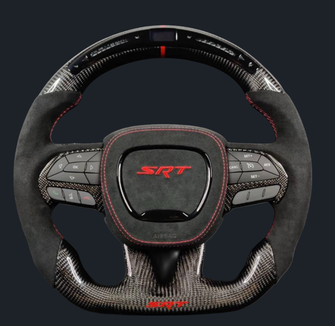 Dodge Charger/ Challenger LED Carbon fiber steering wheel