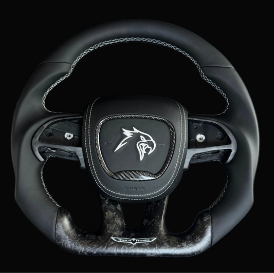 2015-2023 Jeep Trackhawk Custom Matte Forged Carbon Fiber Steering Wheel