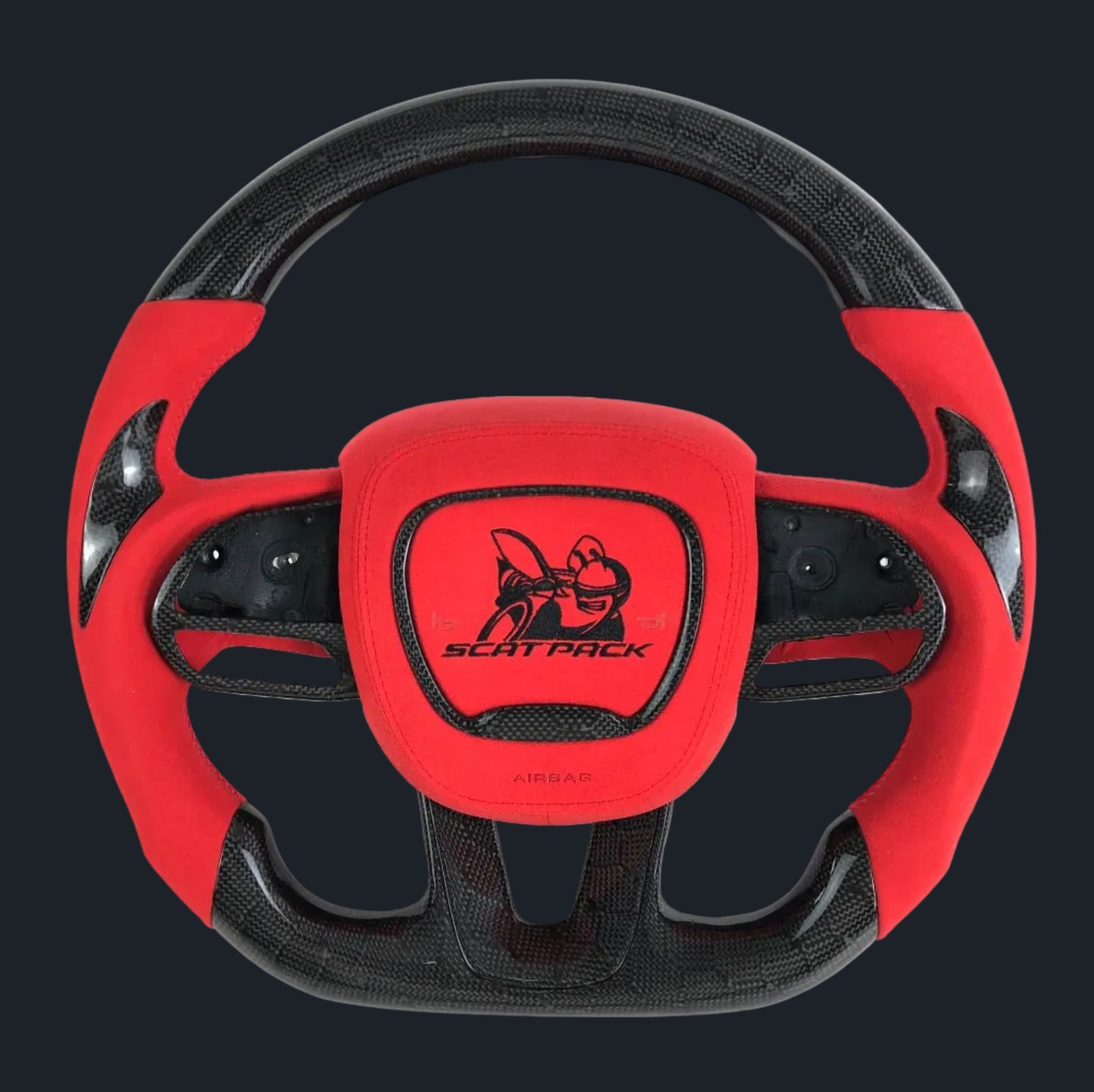 Scat pack Custom honeycomb carbon fiber steering wheel