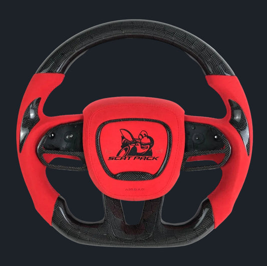 Scat pack Custom honeycomb carbon fiber steering wheel