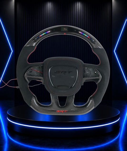 Dodge Charger/Challenger Alcantara LED Carbon Fiber Steering Wheel