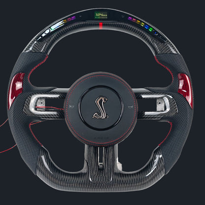 Shelby Style LED Carbon fiber Steering wheel