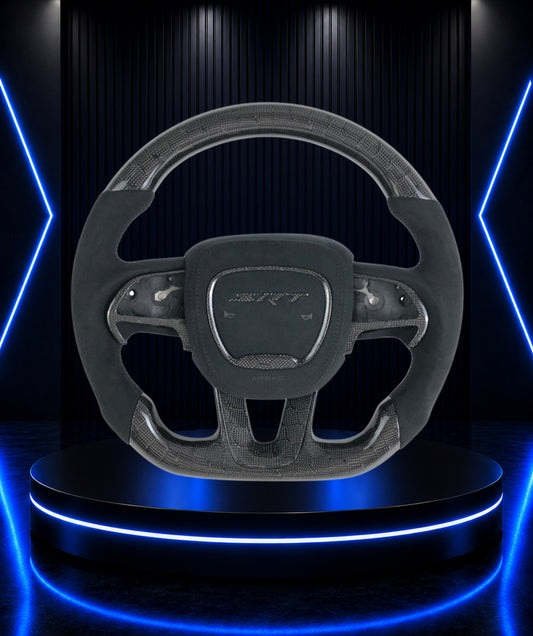 Dodge Charger/Challenger Honeycomb Carbon fiber black Alcantara steering wheel