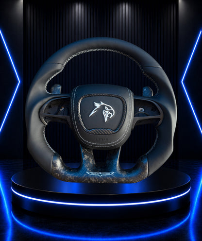 2015-2023 Jeep Trackhawk Custom Matte Forged Carbon Fiber Steering Wheel
