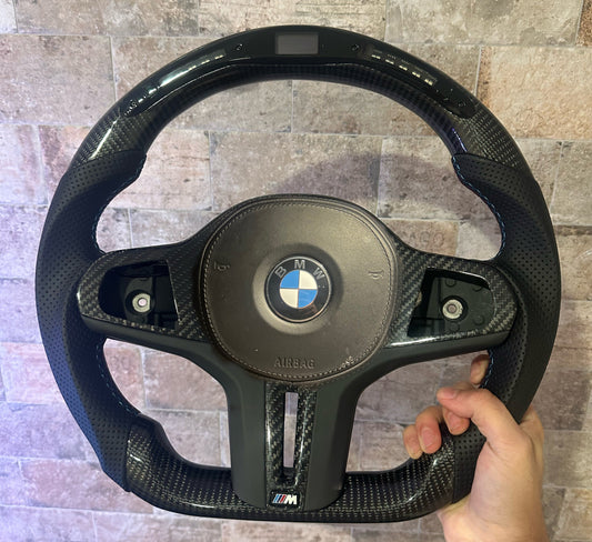 BMW G Series LED Carbon fiber steering wheel