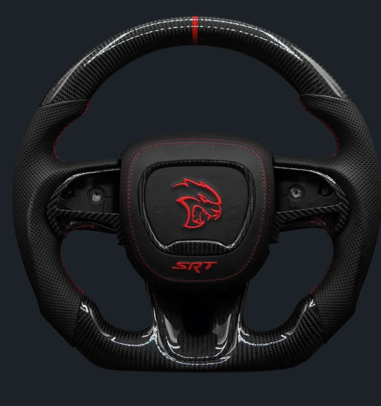 Dodge Charger/ Challenger 2015-2024 Carbon fiber steering wheel