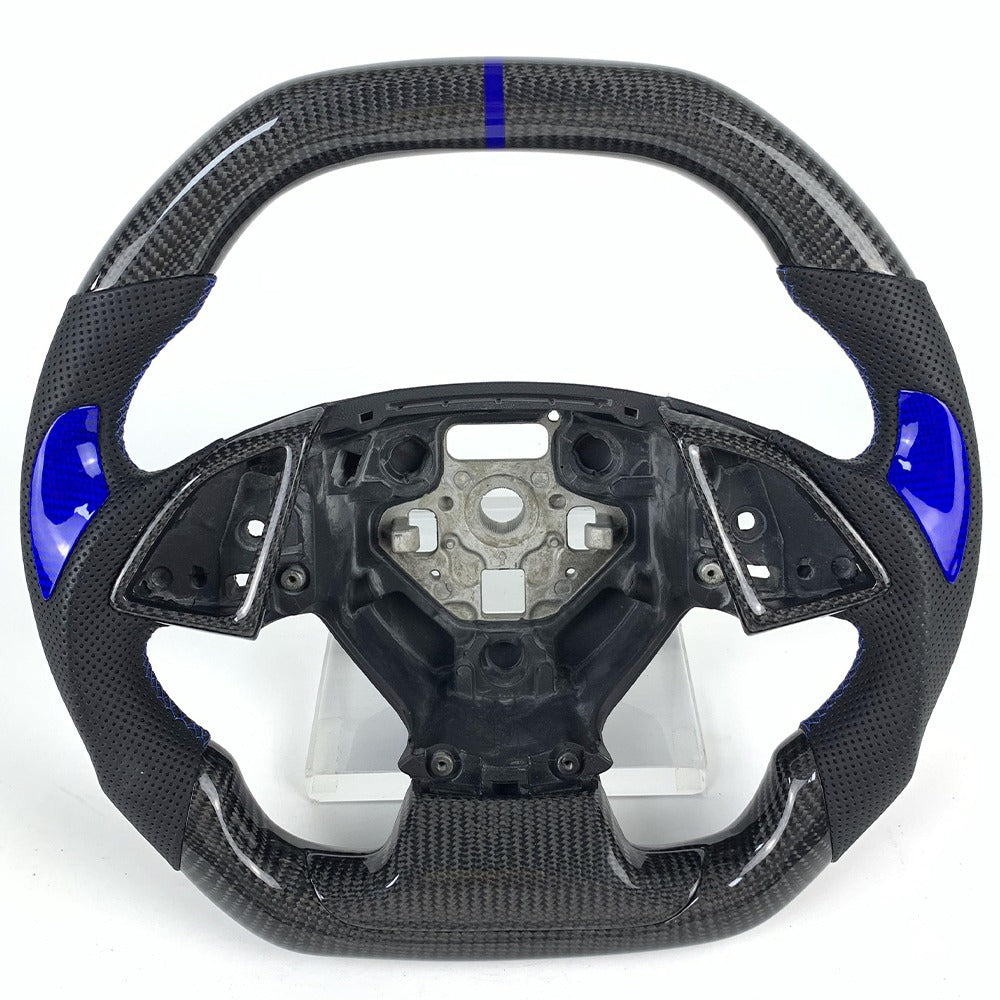 2014-2019 Chevrolet C7 Corvette Customizable Carbon Fiber Steering Wheel | DeLucaCustoms