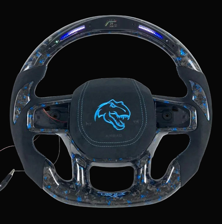 2021-2027+ Ram TRX 1500 Customizable Carbon Fiber Steering wheel