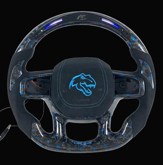 2021-2027+ Ram TRX 1500 Customizable Carbon Fiber Steering wheel