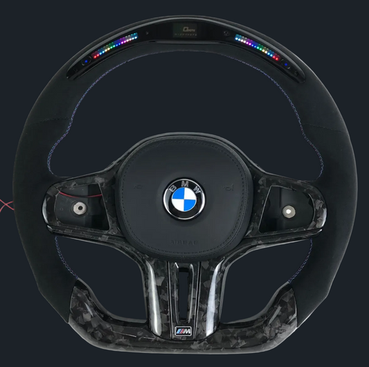 BMW G series Forged Carbon Fiber Custom Steering Wheel (LED)