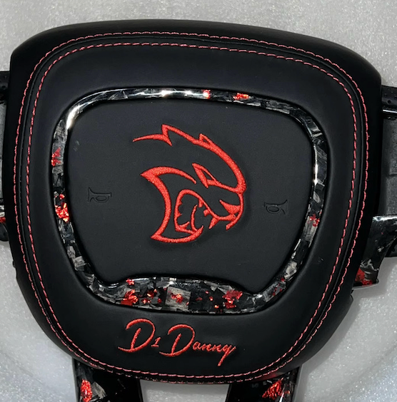 2015-2023 Dodge Charger Challenger Customizable Carbon Fiber Airbag Cover | DeLucaCustoms