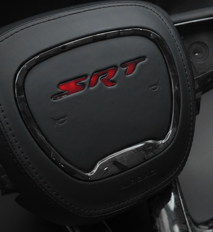 2015-2023 Dodge Charger Challenger Customizable Carbon Fiber Airbag Cover | DeLucaCustoms