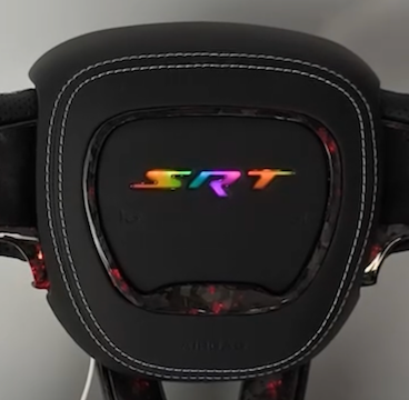 2015-2023 Dodge Charger Challenger Customizable Carbon Fiber Airbag Cover | DeLucaCustoms