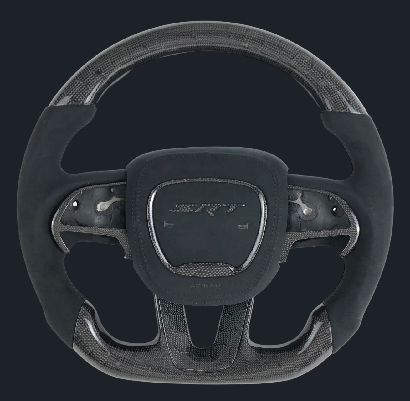 Dodge Charger/Challenger Honeycomb Carbon fiber black Alcantara steering wheel