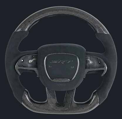 Dodge Charger/Challenger Honeycomb Carbon fiber black Alcantara steering wheel