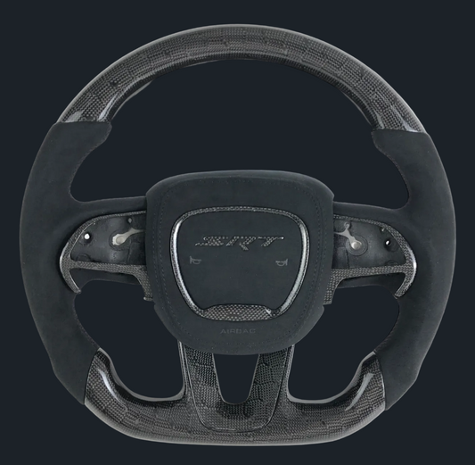 Dodge Charger/Challenger Honeycomb Carbon fiber black Alcantara steering wheel
