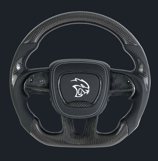 Dodge Charger/ Challenger Hellcat Carbon Fiber Steering wheel